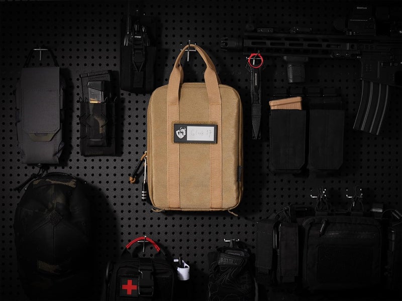 CLTAC Small Soft Pistol Case Compact Tactical Modular Handgun Pack for Firearm Gun Shooting Hunting w/Holster and Mag Holder - Image 3